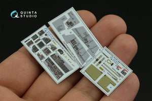 Quinta Studio QD48279 F/A-18C early 3D-Printed &amp;amp; colored Interior on decal paper (HobbyBoss) 1/48 – immagine 4