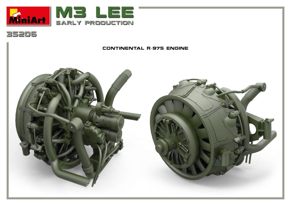 Miniart 35206 M3 Lee early prod. w/interior 1/35 – obrázek 15