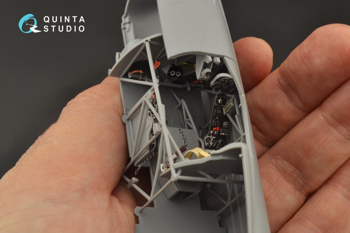Quinta Studio QD32104 Fiat CR.42 3D-Printed &amp;amp; colored Interior on decal paper (ICM) 1/32 – imagen 7