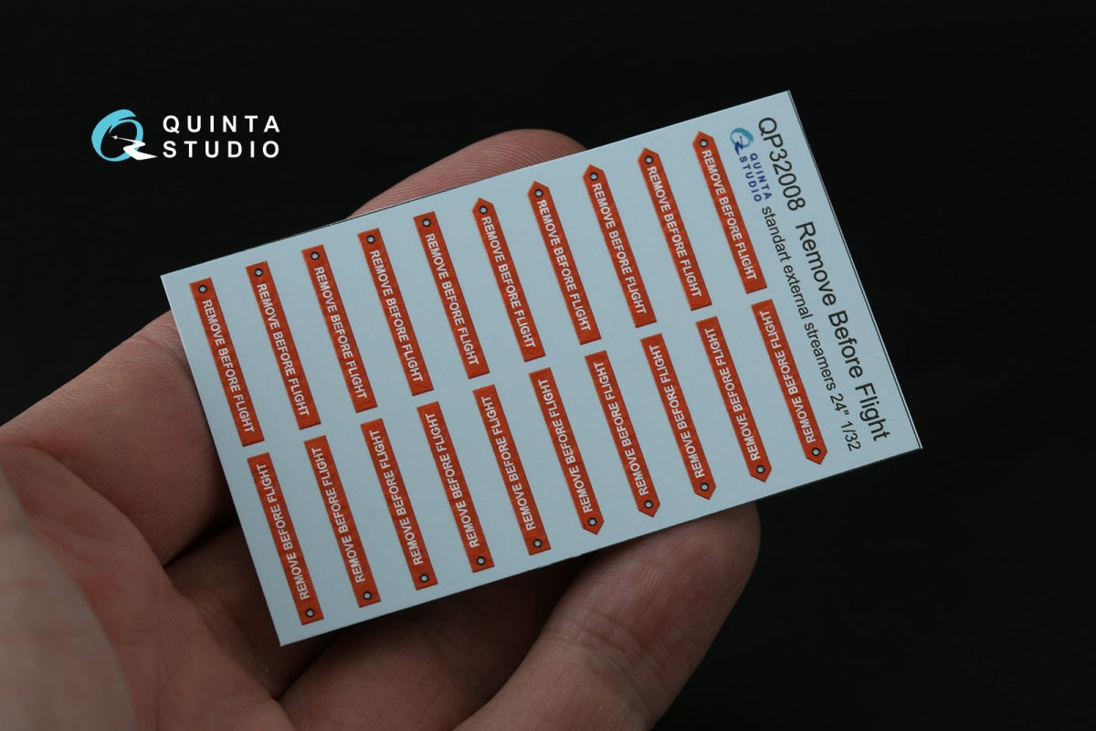 Quinta Studio QP32008 Remove Before Flight standard external streamer 24, 20 Pcs 1/32 – image 3