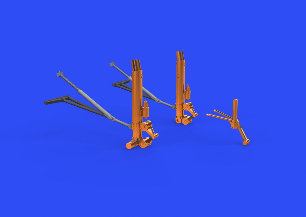 Eduard 648540 B-17G undercarriage legs BRONZE 1/48 HK MODELS – obrázek 3