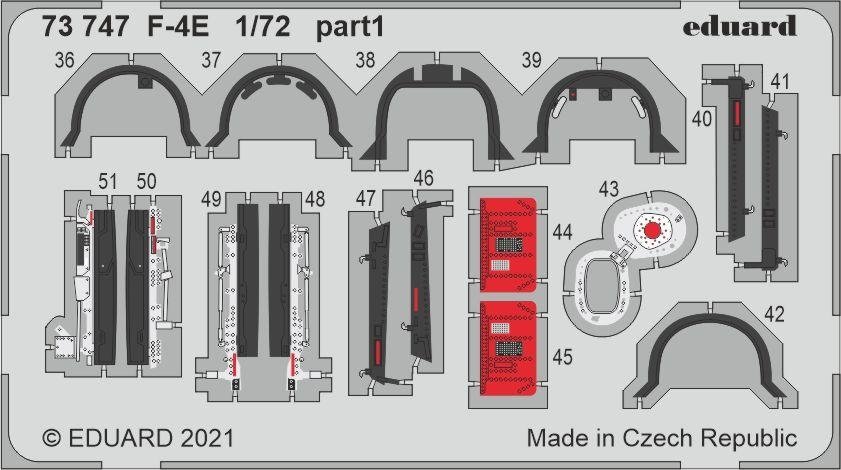 Eduard 73747 F-4E MOULES FINS 1/72