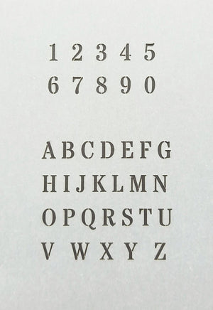 RT-Diorama 35604 Airbrush Stencil: Basic letters and numbers 1/35 – immagine 2