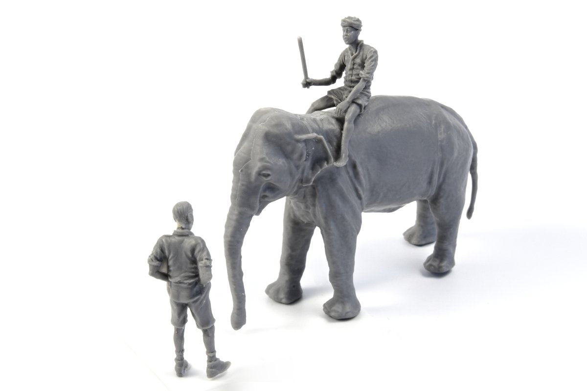 CMK F48345 WWII RAF Mechanic in India + Elephant with Mahout 1/48 – obrázek 2