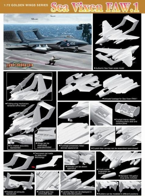 Cyber Hobby 5051 Sea Vixen FAW.1 1/72 – image 2