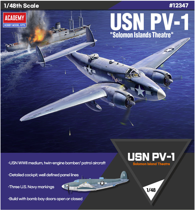 Academy 12347 USN PV-1 &amp;quot;Solomon Islands Theater&amp;quot; 1/48 – obrázek 2