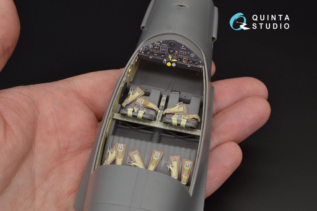 Quinta Studio QD32028 Bf 108 3D-Printed &amp;amp; colored Interior on decal paper (for Eduard kit) 1/32 – Bild 9