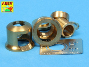 Aber 16L-09 Late muzzle brake for the barrel used on the late version of the Tiger I, King Tiger tank (Henschel turret) / Late muzzle brake used on German 8.8cm barrel Tiger I- late and Tiger II (Henschel turret) 1/16 – image 4