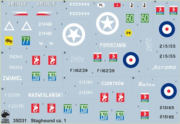 ToRo Model 35D31 - Staghound in Polish service vol.1 1/35