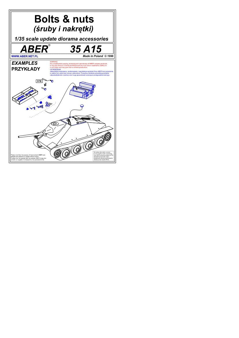 Aber 35A015 Bolts and Nuts (1/35) – Bild 4