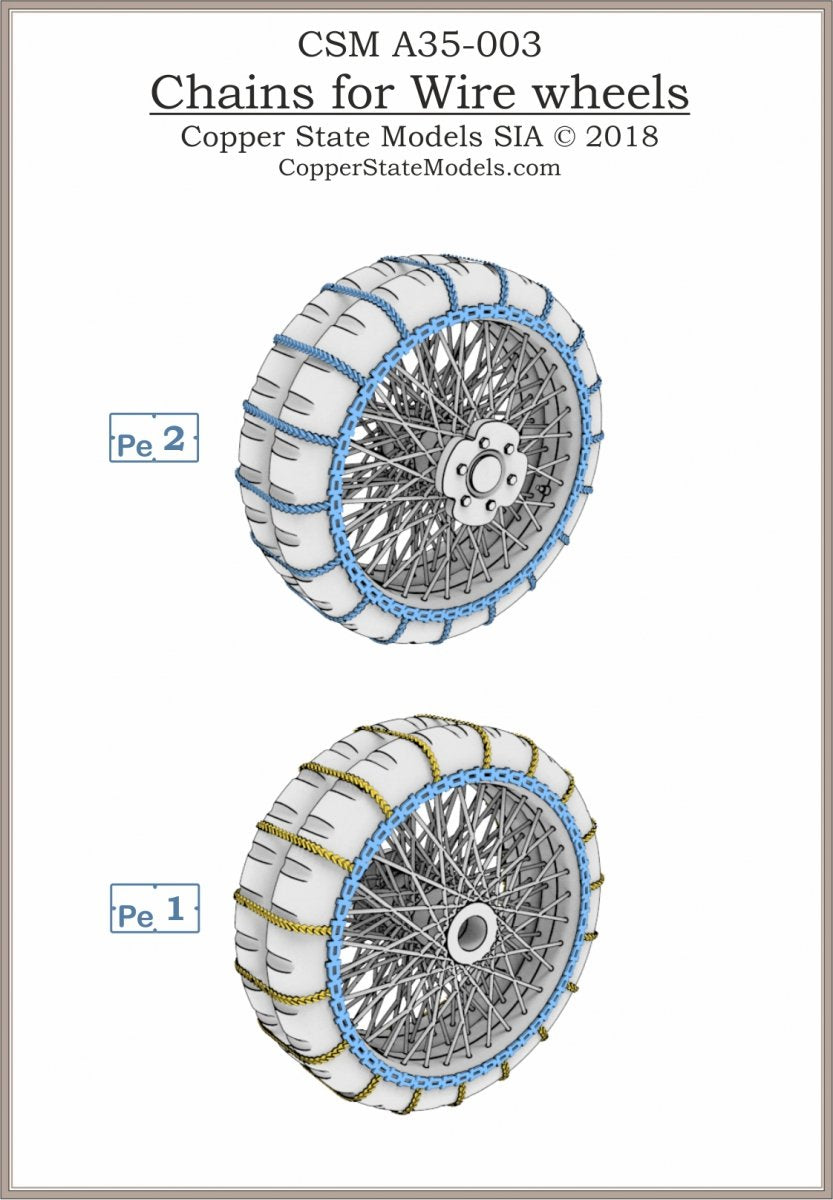 Copper State Models A35-003 Chains for Wire Wheels 1/35 – image 3