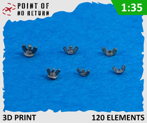 Point of no Return 3523022 M14 and M16 wing nuts 1/35