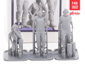 Gloria F48002 Ground Crew US Air Force vol.2 3D Printed Figures x 3 1/48 – obrázek 4