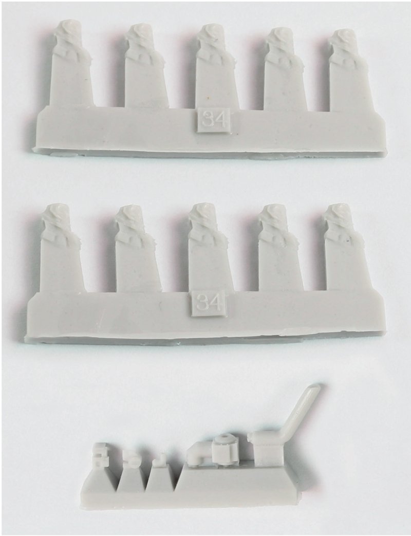 Pontos 35023FB USS BB-34 New York 1944 Detail-up set (w/Teak Blue Deck, Barrels, Resin, PE) – Bild 14