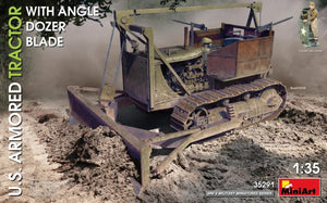 Miniart 35291 US ARMORED TRACTOR WITH ANGLE DOZER BLADE 1/35 – image 2