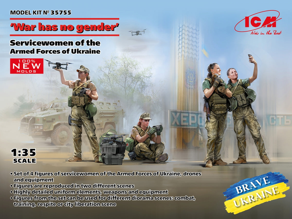 ICM 35755 “War has no gender” Servicewomen of the Armed Forces of Ukraine 1/35 – image 2