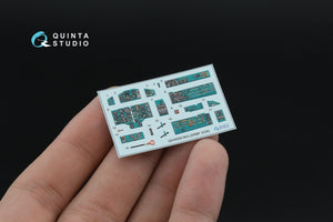 Quinta Studio QD+48559 MiG-25RBF 3D-Printed &amp;amp; colored Interior on decal paper (ICM) (with 3D-printed resin parts) 1/48 – immagine 2