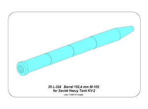 Aber 35L-324 152.4mm M-10S barrel for Soviet KV-2 tank 1/35 – Bild 2