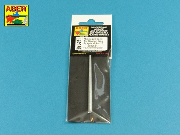 Aber 35L-251 7.5cm Gun Barrel for German Tank Pz.Kpfw. VI Ausf.B (For Revosys Model) 1/35 – image 2