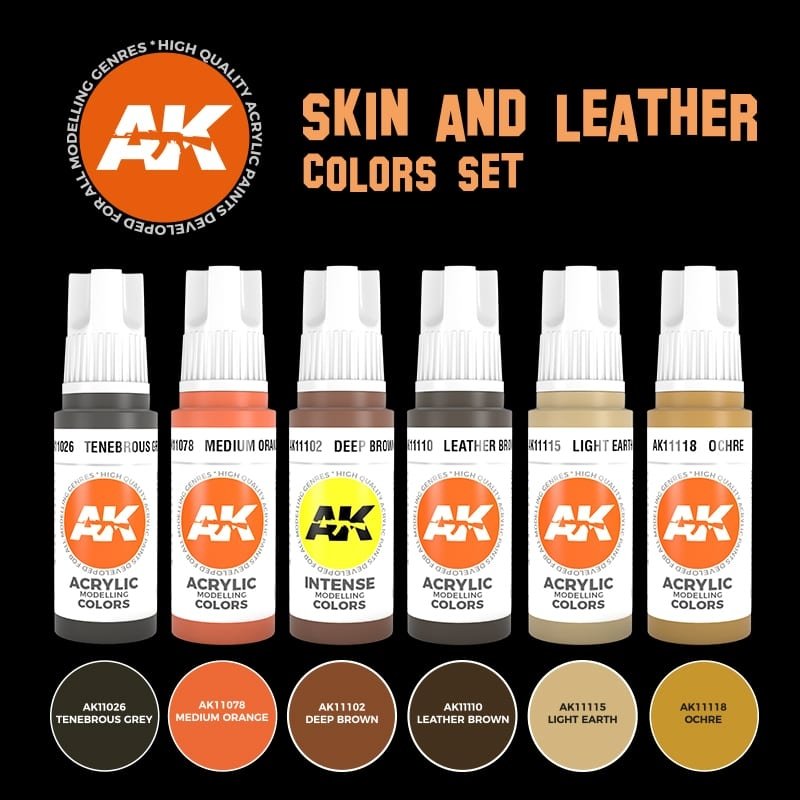 AK Interactive AK11613 3G SKIN AND LEATHER COLORS SET – image 2