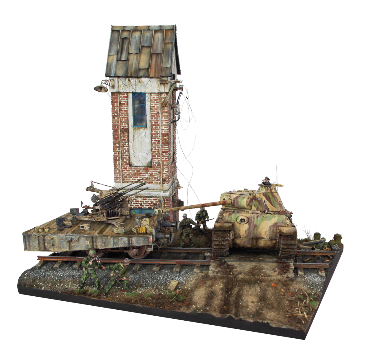 RT-Diorama 35027 Diorama-Base: Railroad Crossing 1/35 – imagen 5