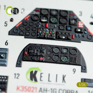 KELIK K35021 AH-1G COBRA INTERIOR 3D DECALS FOR ICM KIT 1/35 – Bild 4