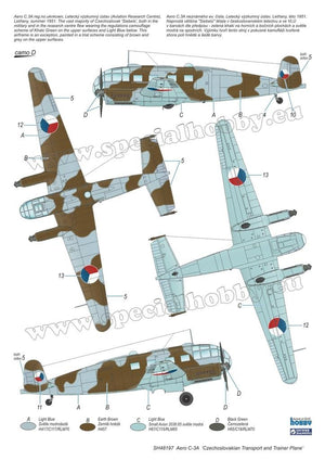 Special Hobby 48197 Aero C-3A &amp;#39;Czechoslovakian Transport and Trainer Plane&amp;#39; 1/48 – image 6
