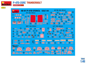 MiniArt 48001 P-47D-25RE Thunderbolt - Advanced Kit 1/48 – immagine 3