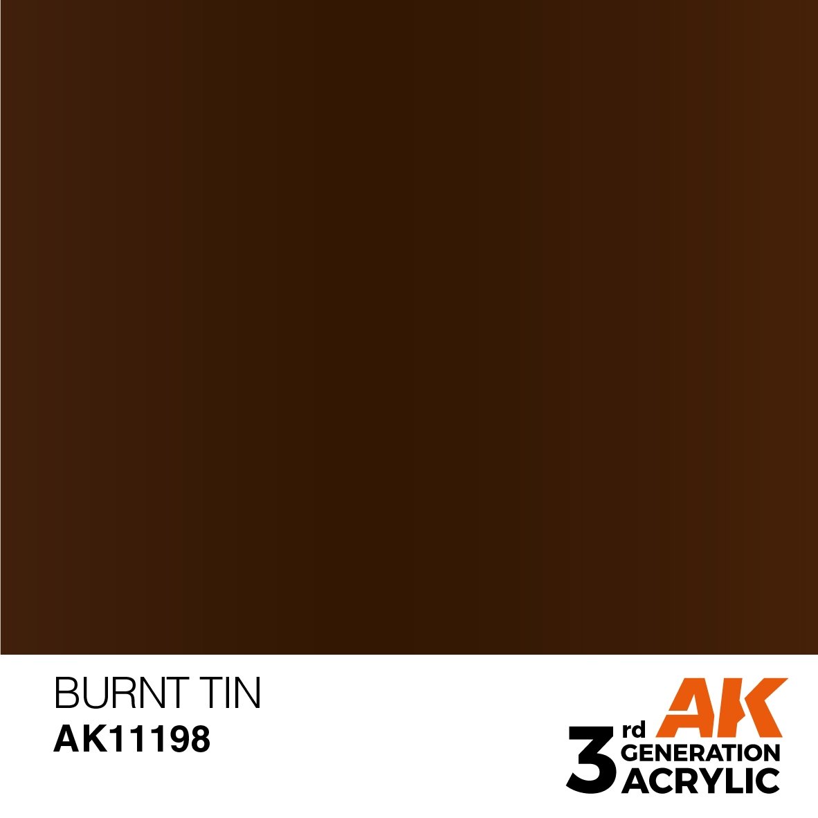 AK Interactive AK11198 BURNT TIN – MÉTALLIQUE 17 ml