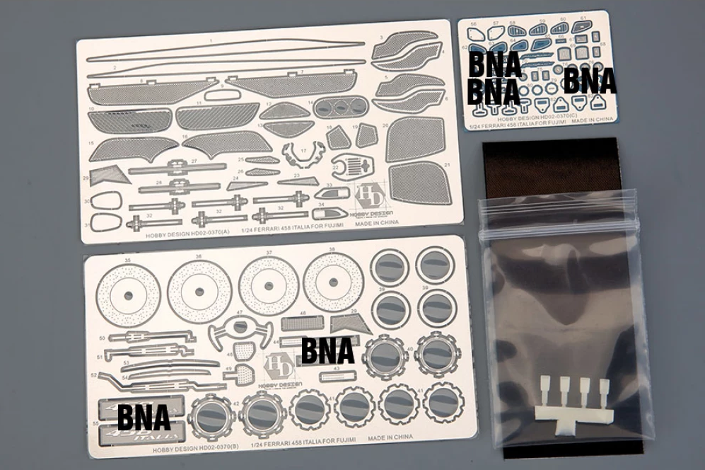 Hobby Design HD02-0370 Ferrari 458 Italia Detail Parts for Fujimi 1/24