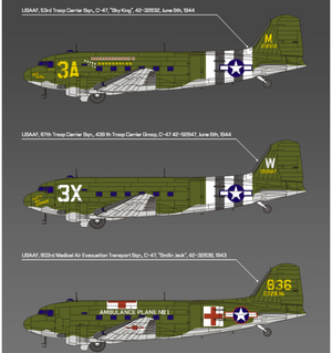 Maquette Academy 12633 USAAF C-47 Skytrain au 1/144 – image 4