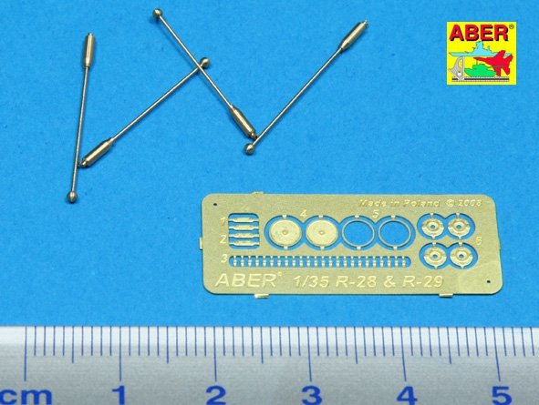 Aber R-29 German width indicator for Sd.Kfz.231; 232 (4 pcs.) 1/35 – immagine 2