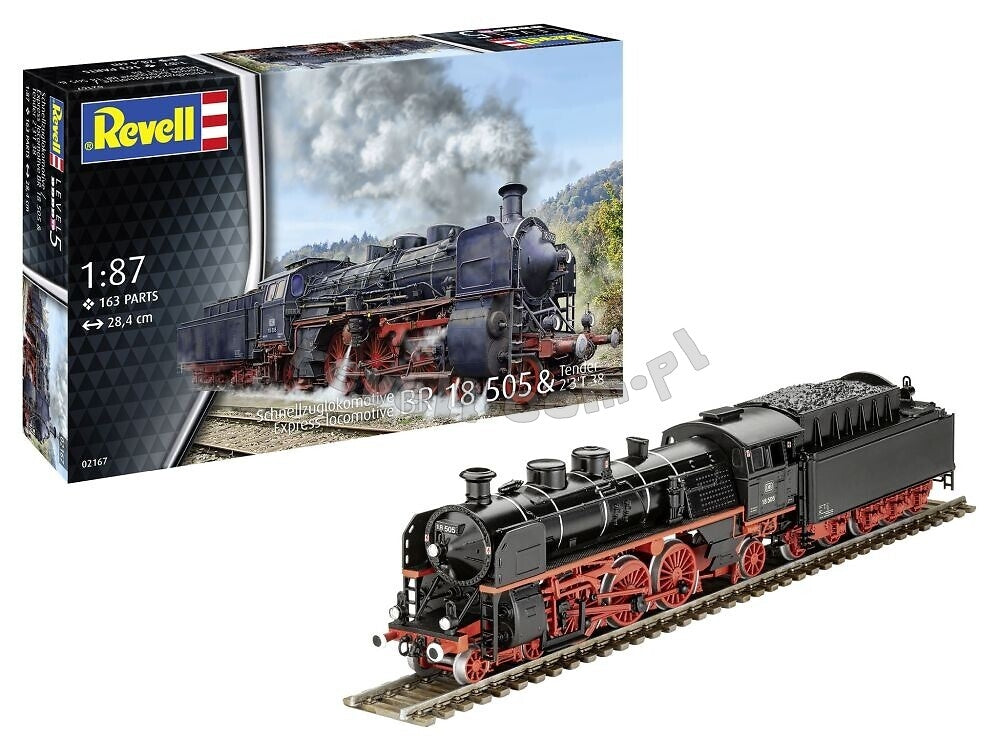 Revell 02167 Schnellzuglokomotive BR 18 505 with Tender 2&amp;#39;3&amp;#39; T38 1/87