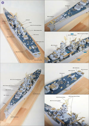 Very Fire VF350006 USS CB-1 Alaska Detail Up Set (Hobby Boss 86513) 1/350 – Bild 2