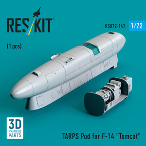 RESKIT RSU72-0147 TARPS pod for F-14 &amp;quot;Tomcat&amp;quot; (1 pcs) (3D Printed) 1/72 – obrázek 3