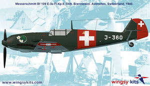 Wingsy Kits D5-12 Swiss Air Force Fighter MESSERSCHMITT Bf 109 E-3a 1/48 – image 18
