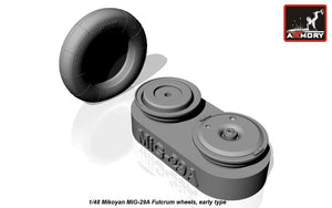 Armory Models AW48022 Mikoyan MiG-29A/B/UB Fulcrum wheels, early 1/48 – image 5