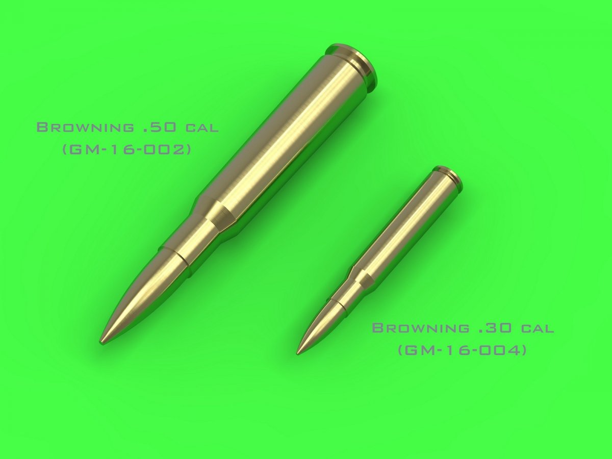 Master GM-16-002 Browning .50 caliber (12.7mm) - cartridges (25 pcs) 1/16 – immagine 3