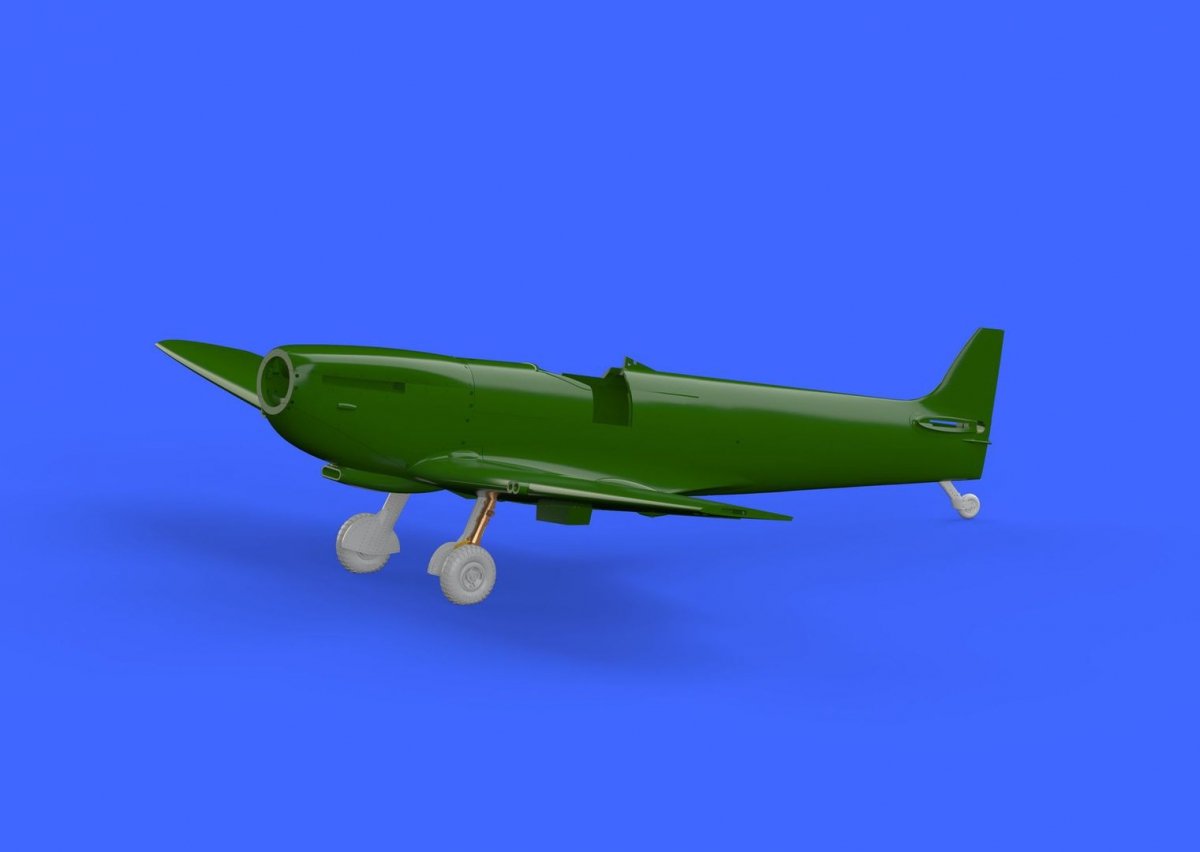 Eduard 672138 Spitfire Mk. IX legs BRONZE w/ 4 spoke wheels, pattern EDUARD 1/72