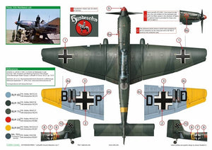 Exito ED48004 DECALS Luftwaffe Ground Attackers vol.1 - Ju 87 D-3, Hs 129, Fw 190F-8 1/48 – image 6