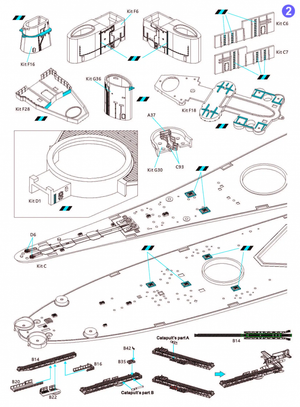 Very Fire VF700009 USS Missouri BB-63 Detail Up Set for VeryFire 1/700 – Bild 4