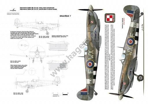 Kagero 7029 Supermarine Spitfire Mk. IX/XVI and other EN/PL – image 2