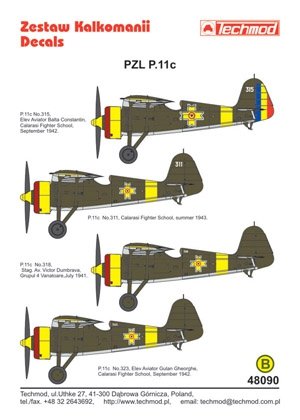 Techmod 48090 - PZL P.11c 1/48 – image 2