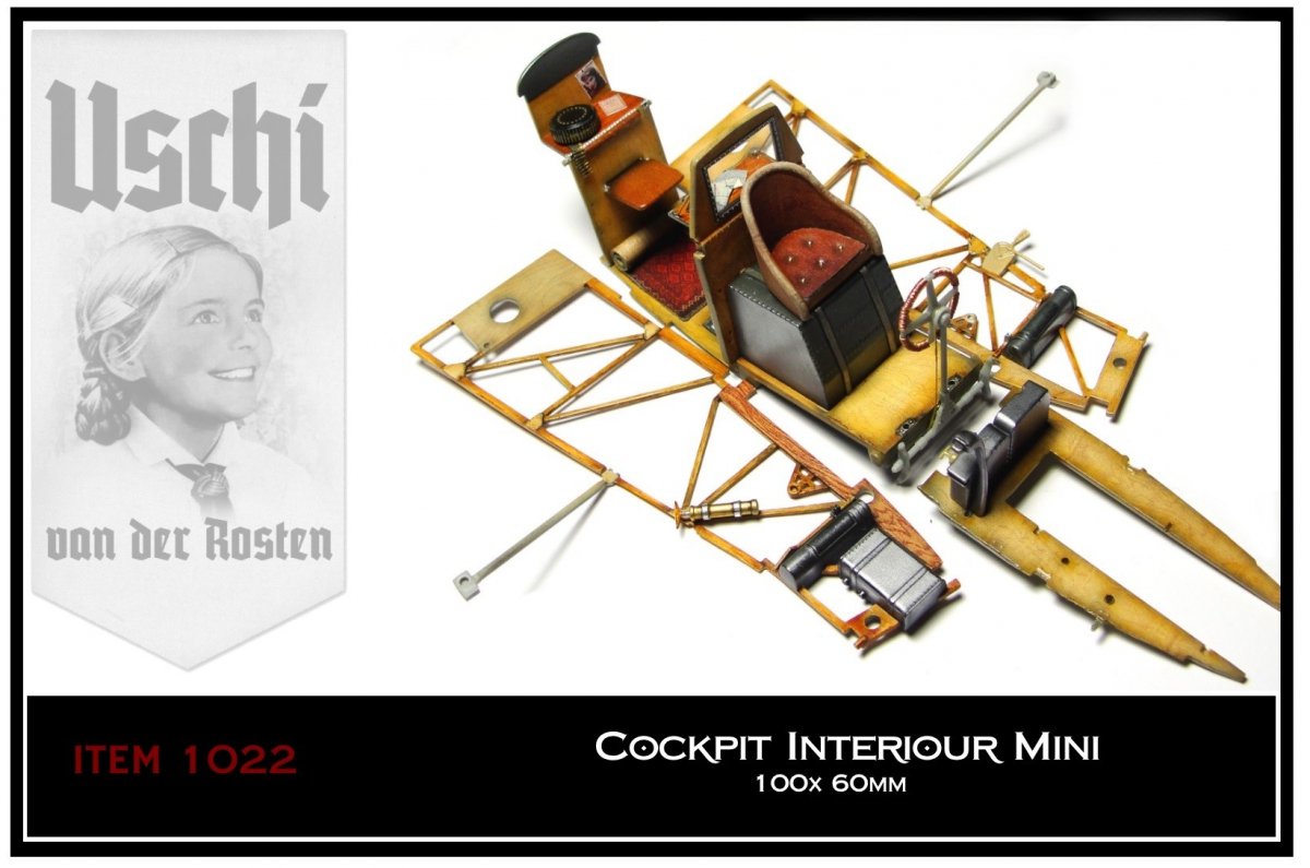 Uschi 1022 Wood Grain Decal Cockpit Interior Mini