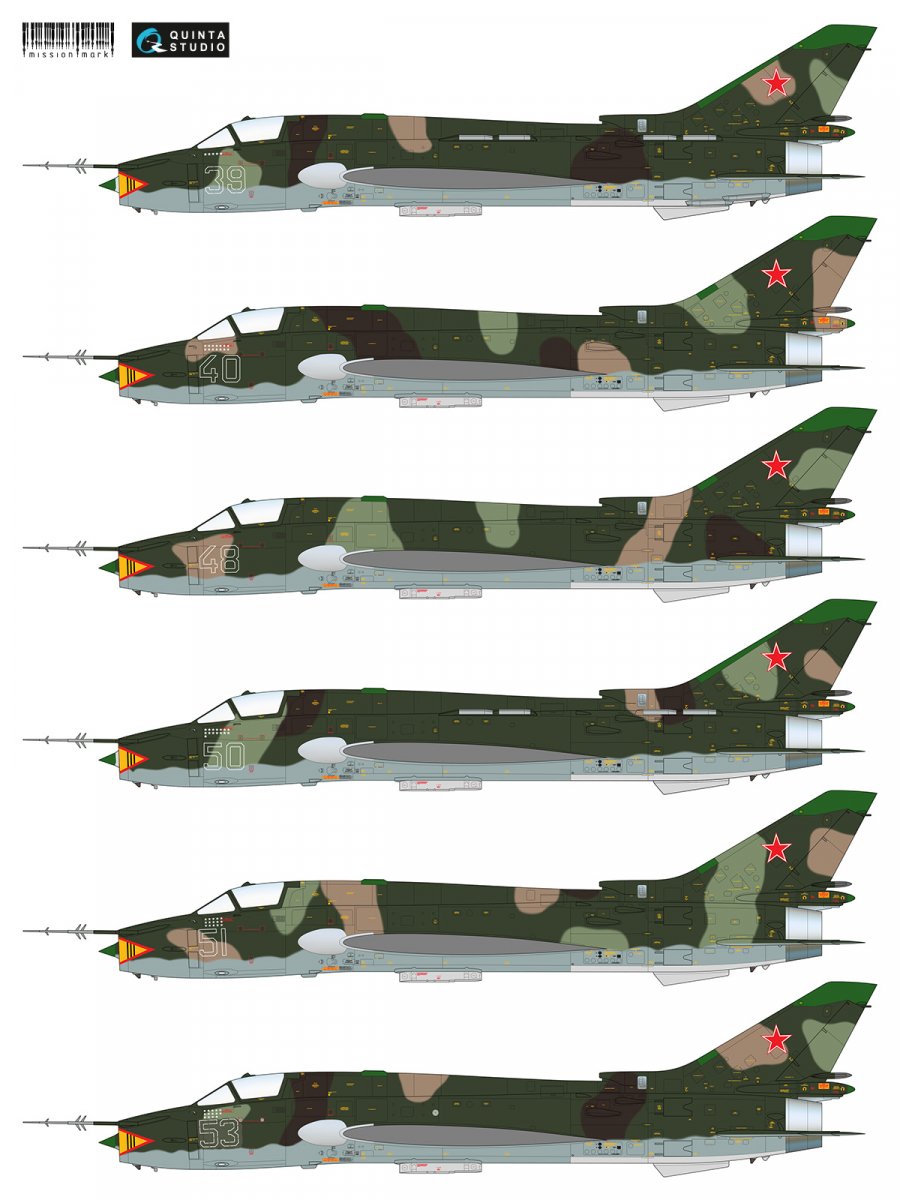 Quinta Studio MMD48005 Decal Su-17M4 (Afghan war series) 1/48 – obrázek 4