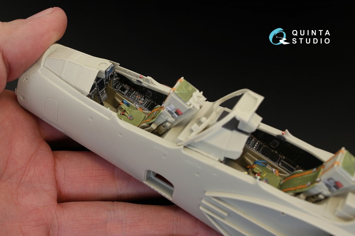Intérieur imprimé en 3D et coloré sur papier décalcomanie pour le kit Kitty Hawk (QD32014 de Quinta Studio, pour le Mirage 2000B-5 (2000-5BGM Mk2)) à l&amp;#39;échelle 1/32 – image 8