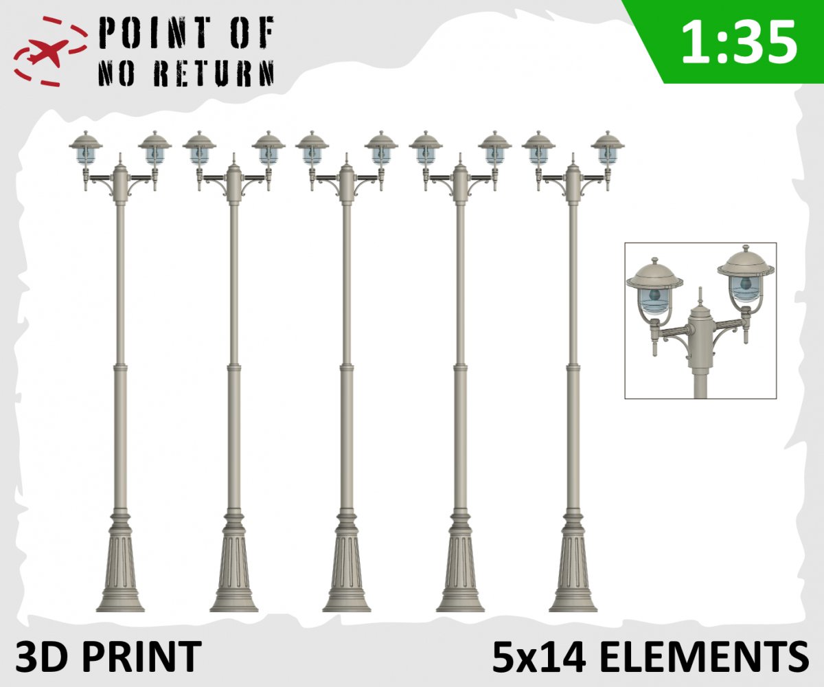 Point of no Return 3522002 Park Lantern 5 pcs 1/35