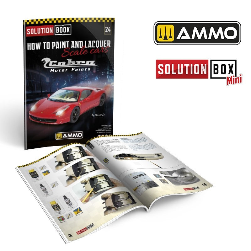 AMMO of Mig Jimenez 6604 SOLUTION BOOK 24 – How to Paint and Lacquer scale cars (Multilingual Book) – image 2