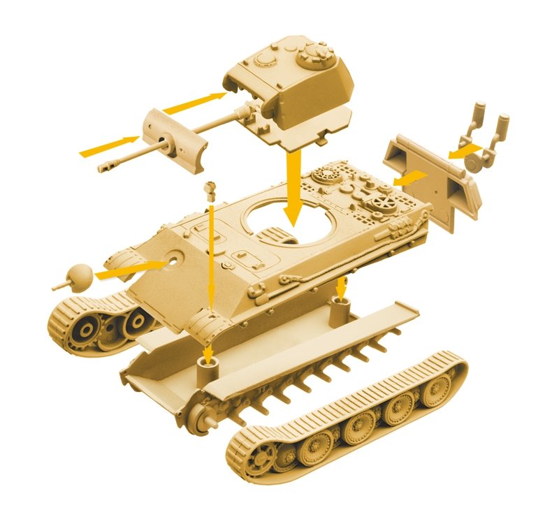 Italeri 34104 PANTHER - WoT - Easy to Build 1/72 – Bild 5