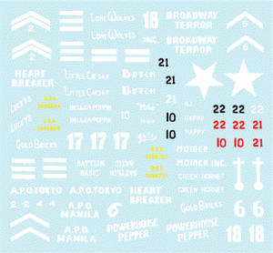 Star Decals 35-934 US 44TH TANK BATTALION 1/35 – obrázek 3